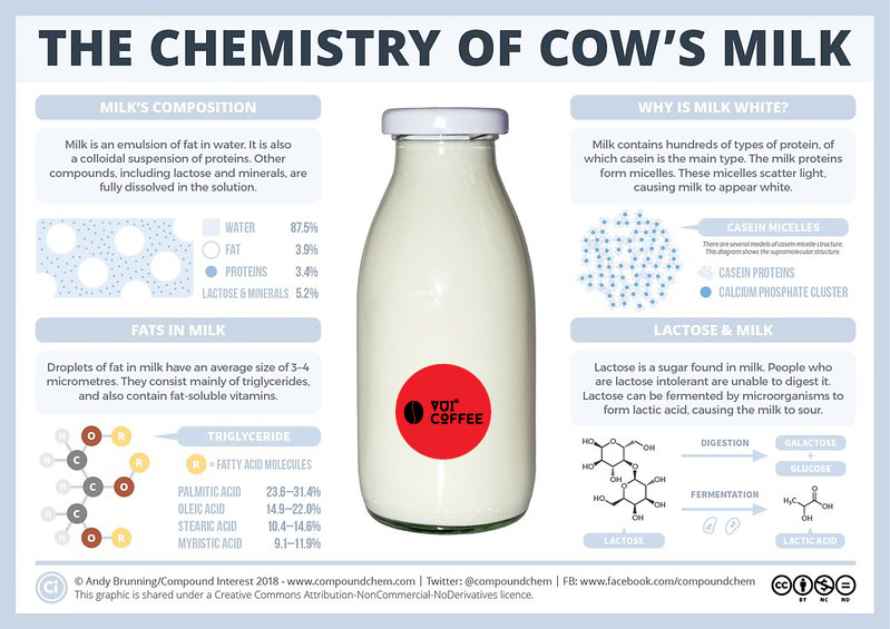 Thành phần hóa học trong sữa